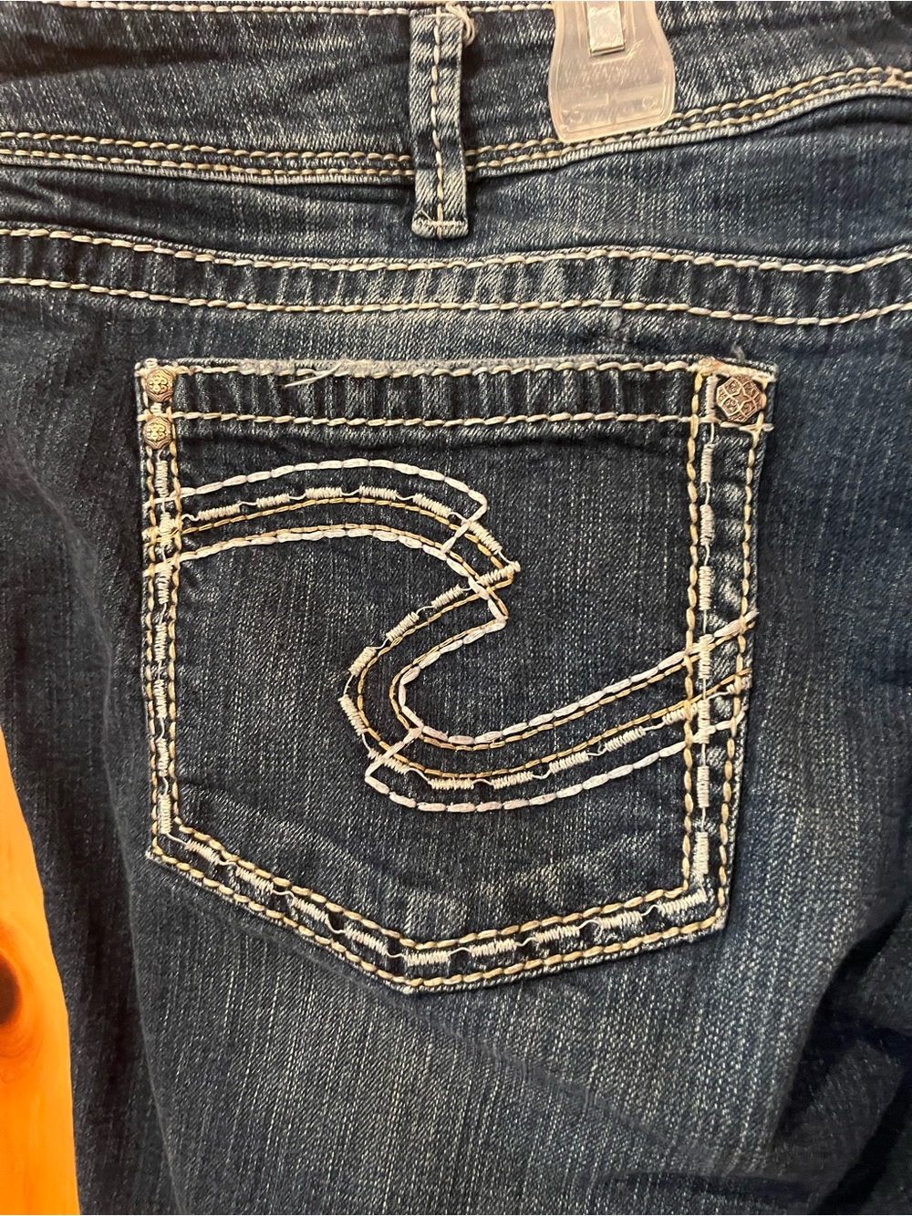 Silver Jeans Women's Dark Indigo Bootcut Jeans - Picture 3 of 7